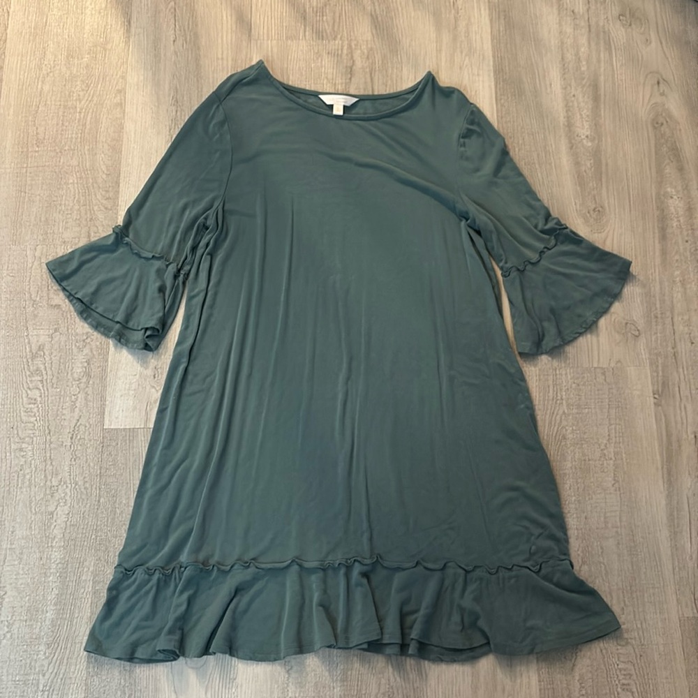 LC Lauren Conrad Ruffle Hem Dress